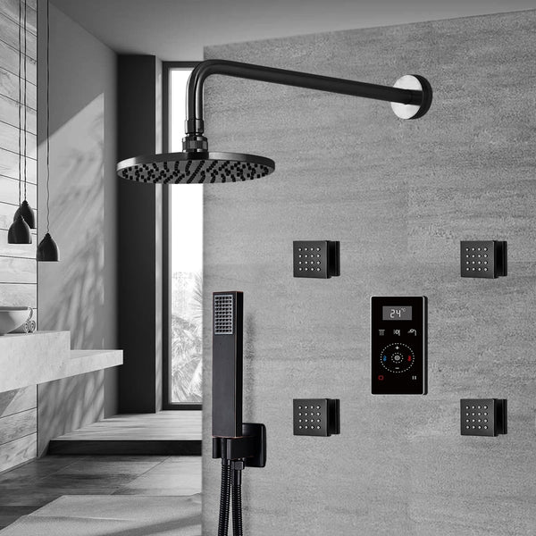 Fontana Showers Matte Black Shower Faucets 0091MB
