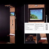 Fontana Showers Dijon Rainfall Massage Shower Panel and Waterproof 12-inch TV FS-15065SP
