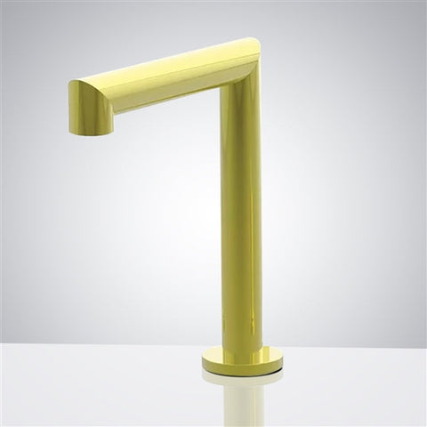 Fontana Showers Built to Last Commercial Fontana Smart Infrared Automatic Sensor Faucet in Gold FS-549RR