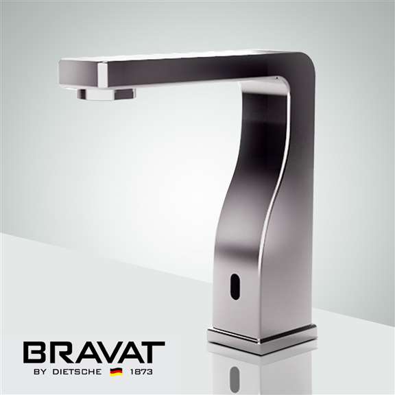 Fontana Showers Bravat Commercial Automatic Brushed Nickel Hands Free Sensor Faucets FS-d637b