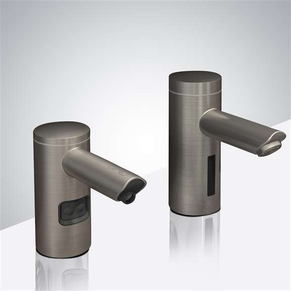 Fontana Showers Fontana Brushed Nickel Dual Commercial Sensor Faucet & Automatic Soap Dispenser FS1016-CDBN
