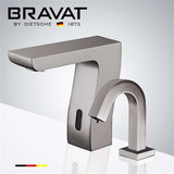 Fontana Showers Bravat Commercial Automatic Motion Brushed Nickel Sensor Faucets with Automatic Soap Dispenser FS10206