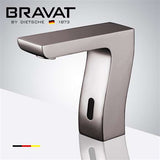 Fontana Showers Bravat Commercial Automatic Motion Brushed Nickel Sensor Faucets with Automatic Soap Dispenser FS10206