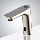 Fontana Showers Fontana Digital Display Automatic Touch Free Motions Sensor Faucet with Automatic Foam Soap Dispenser in Brushed Nickel Finish FS10212