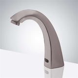 Fontana Showers Fontana Automatic Commercial Brushed Nickel Sensor Faucet with Matching Automatic Soap Dispenser FS10220