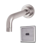 Fontana Showers Fontana Commercial Wall Mount Brushed Nickel Automatic Motion Sensor Faucet with Deck Mount Soap Dispenser FS10223