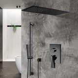 Fontana Showers Bravat Thermostatic Dark Oil Rubbed Bronze Waterfall & Rainfall Shower Set FS1059