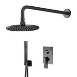 Fontana Showers Bravat Wall Mounted Shower Set With Valve Mixer 2-Way Concealed In Dark Oil Rubbed Bronze FS1062