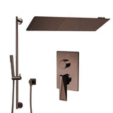 Fontana Showers Bravat Thermostatic Light Oil Rubbed Bronze Waterfall & Rainfall Shower Set FS1066