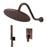 Fontana Showers Bravat Light Oil Rubbed Bronze Shower Set With Valve Mixer 2-Way Concealed Wall Mounted FS1067