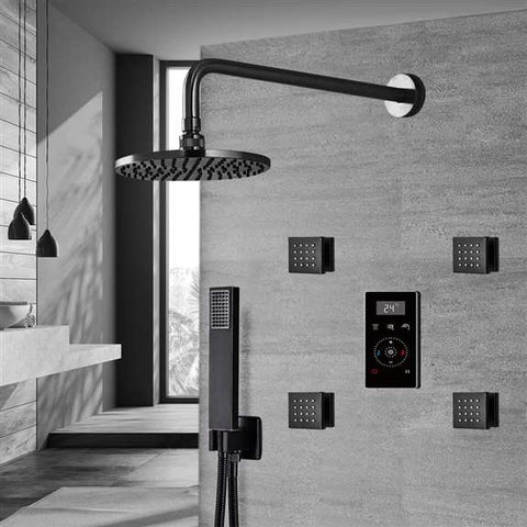 Fontana Showers Dark Oil Rubbed Bronze Round Automatic Thermostatic Shower FS1088