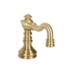 Fontana Showers Fontana Lyon Deck Mount Commercial Antique Style Automatic Soap Dispenser In Brushed Gold Finish FS1143