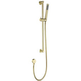 Fontana Showers Fontana Deauville Brushed Gold Solid Brass Round Showerhead and sliding bar Shower FS1152