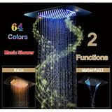 Fontana Showers Bollnäs Music LED Rainfall Waterfall Shower Panel System FS1470