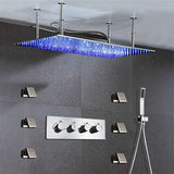 Fontana Showers Creteil LED Large Ceiling Mount Bathroom Shower System FS15006