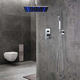 Fontana Showers Creteil 16" Bathroom Square Large Rain Shower FS15007