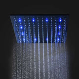 Fontana Showers Fontana Deauville 20" Thermostatic Shower Set 5 Handles LED Rainfall Shower Head with 6 Body Jets and Handheld Spray FS15010