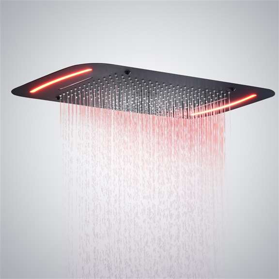 Fontana Showers Fontana Le Havre 71x43 cm Large Bathroom Shower Head With LED Touch Panel Controlled FS15011