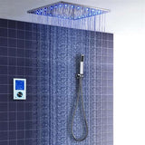 Fontana Showers Fontana Carpi 20" LED Intelligent Thermostatic Digital Display Touch Panel Wall Mounted Shower System FS15045