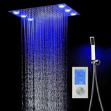 Fontana Showers Fontana Dijon Moden LED Ceiling Thermostatic with Digital Touch Shower Controller Bathroom Shower System FS15047