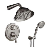 Fontana Showers Brushed Nickel Shower Set With Single Handle Mixer & Handshower FS1518