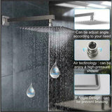 Fontana Showers Brushed Nickel Adjustable High Pressure Shower Set FS1520