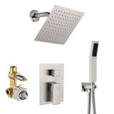 Fontana Showers Brushed Nickel Adjustable High Pressure Shower Set FS1520
