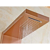 Fontana Showers Aubonne Luxury Rose Gold Wall Mounted Bathroom Shower Set FS178A