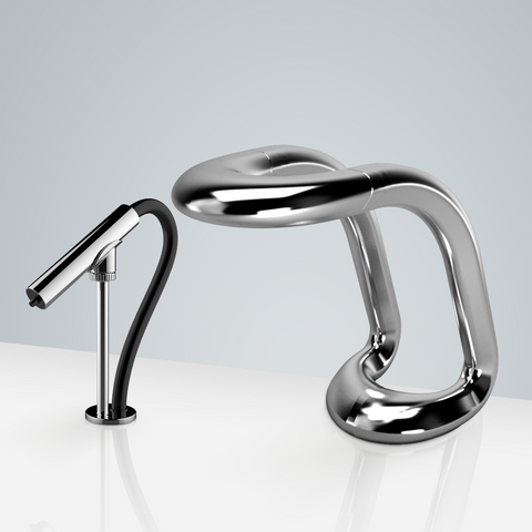 Fontana Showers Bravat Commercial Automatic Aqua Motion Sensor Faucet with Automatic Soap Dispenser in Chrome FS1802