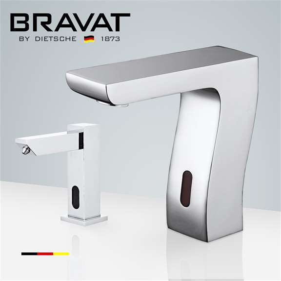 Fontana Showers Fontana Valence Chrome Finish Motion Sensor Faucet & Automatic Soap Dispenser for Restrooms FS18101