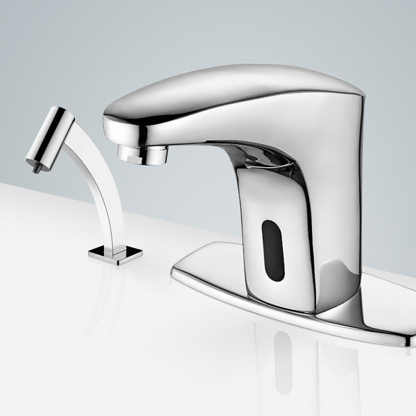 Fontana Showers Fontana Le Havre Motion Sensor Faucet & Automatic Soap Dispenser for Restrooms in Shiny Chrome FS18109