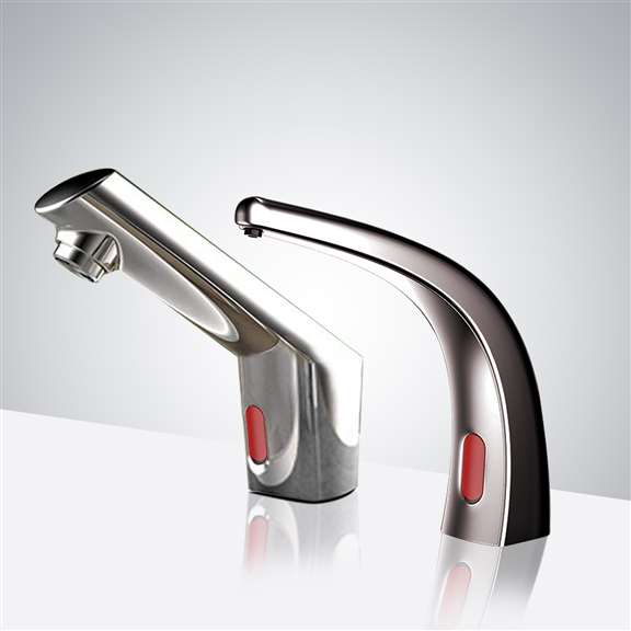 Fontana Showers Fontana Valence Touchless Automatic Commercial Sensor Faucet & Automatic Soap Dispenser in Chrome FS1813
