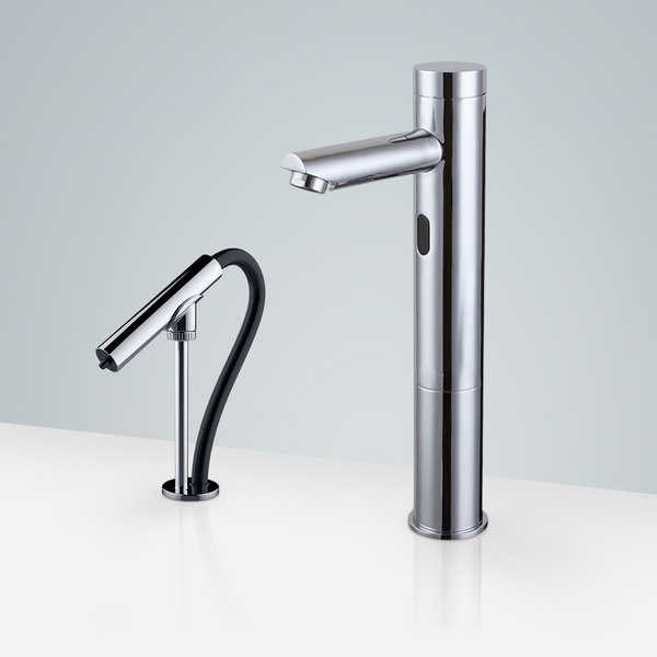 Fontana Showers Fontana Verona Tri Pod High Quality Motion Sensor Faucet & Automatic Soap Dispenser for Restrooms in Chrome FS18202