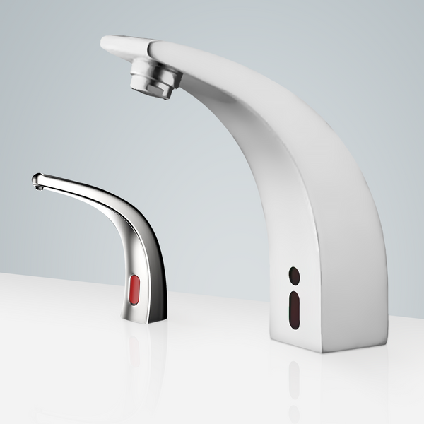 Fontana Showers Fontana St. Gallen Touchless Commercial Motion Sensor Faucet & Automatic Soap Dispenser for Restrooms FS18205