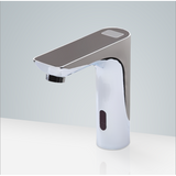 Fontana Showers Fontana Chatou Chrome Digital Display Motion Sensor Faucet Black Top & Automatic Soap Dispenser for Restrooms FS18224