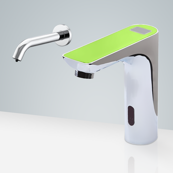 Fontana Showers Fontana Geneva Chrome Digital Display Motion Sensor Faucet & Automatic Soap Dispenser for Restrooms FS18235
