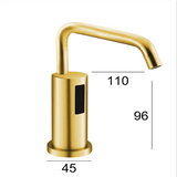 Fontana Showers Fontana Dax Shiny Gold Motion Sensor Faucet & Automatic Soap Dispenser for Restrooms FS18262