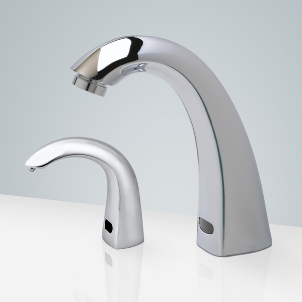 Fontana Showers Fontana Marsala Motion Sensor Faucet & Automatic Soap Dispenser for Restrooms in Chrome FS1844