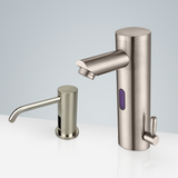 Fontana Showers Fontana Dijon Motion Sensor Faucet & Automatic Soap Dispenser for Restrooms in Brushed Nickel FS1848