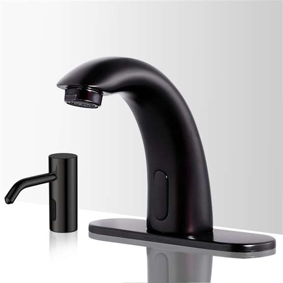 Fontana Showers Fontana Lano Commercial Oil Rubbed Bronze Finish Automatic Sensor Faucet and Soap Dispenser FS18515
