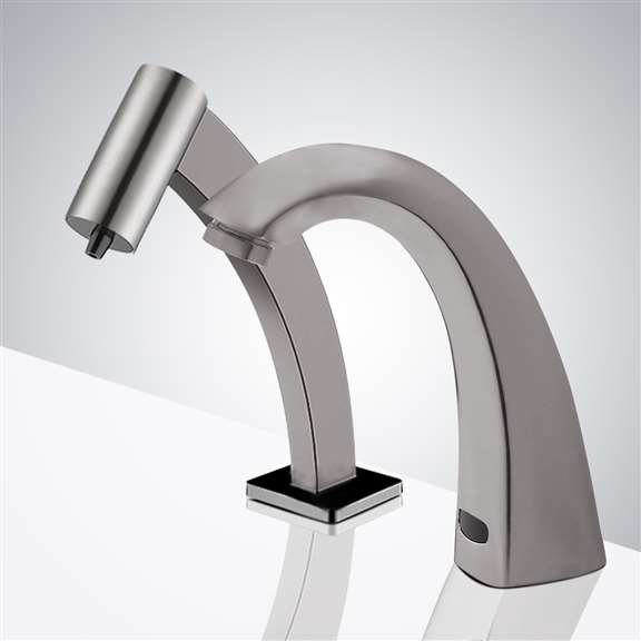 Fontana Showers Fontana Automatic Commercial Brushed Nickel Sensor Faucet and Soap Dispenser FS18521