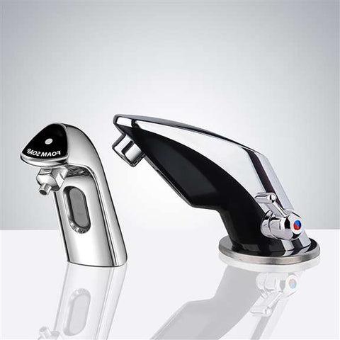 Fontana Showers Fontana Chrome Finish Motion Sensor Faucet & Matching Automatic Soap Dispenser FS1865SD