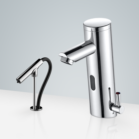 Fontana Showers Fontana Le Havre Chrome Motion Sensor Faucet & Automatic Soap Dispenser for Restrooms FS1883