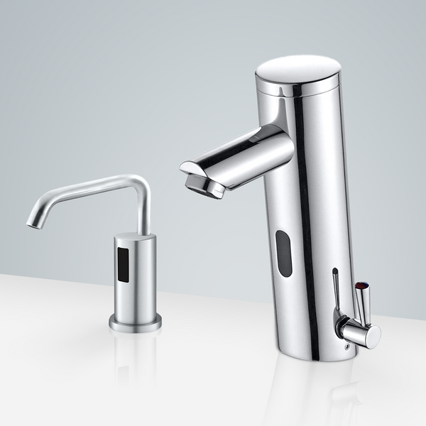 Fontana Showers Fontana Sète Chrome Motion Sensor Faucet & Automatic Soap Dispenser for Restrooms FS1885