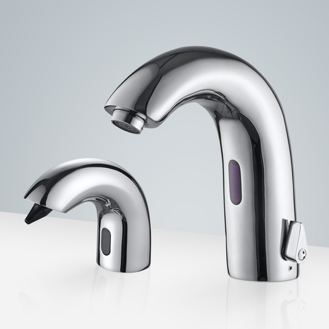 Fontana Showers Fontana Deauville Chrome Motion Sensor Faucet & Automatic Soap Dispenser for Restrooms FS1887