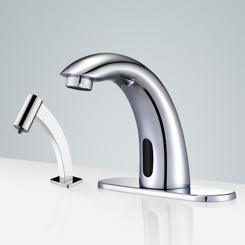 Fontana Showers Fontana Deauville Motion Sensor Faucet & Automatic Soap Dispenser for Restrooms in Chrome FS1897