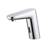 Fontana Showers Fontana Cairo Chrome Finish Deck Mount Commercial Automatic Sensor Faucet with Matching Soap Dispenser for Restrooms FS19003