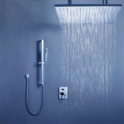 Fontana Showers Deinze Polished Chrome Ceiling Mounted Bathroom Shower Set FS1995