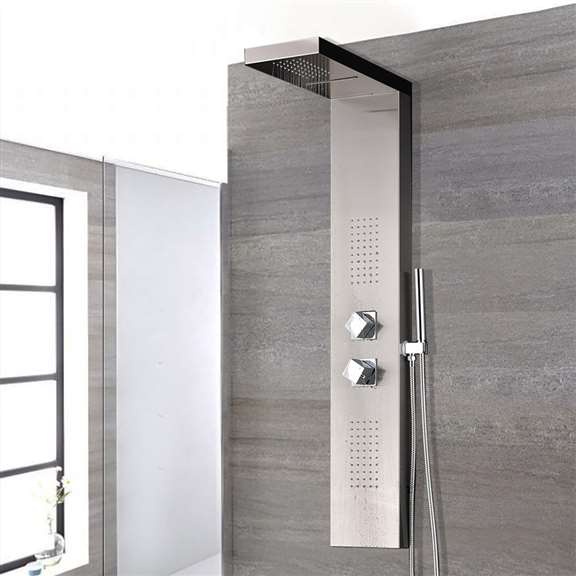 Fontana Showers Fontana Lima Stainless Steel Shower Panel System FS247SFP
