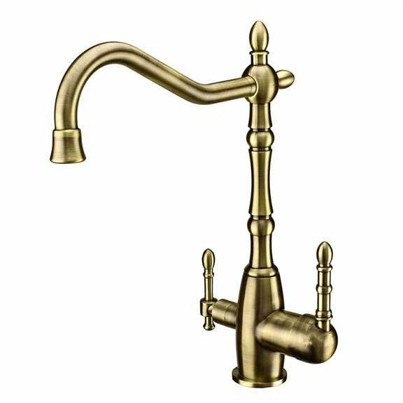 Fontana Showers Rochefort Deck Mounted Antique Bronze Dual Handle Bathroom Faucet FS2574